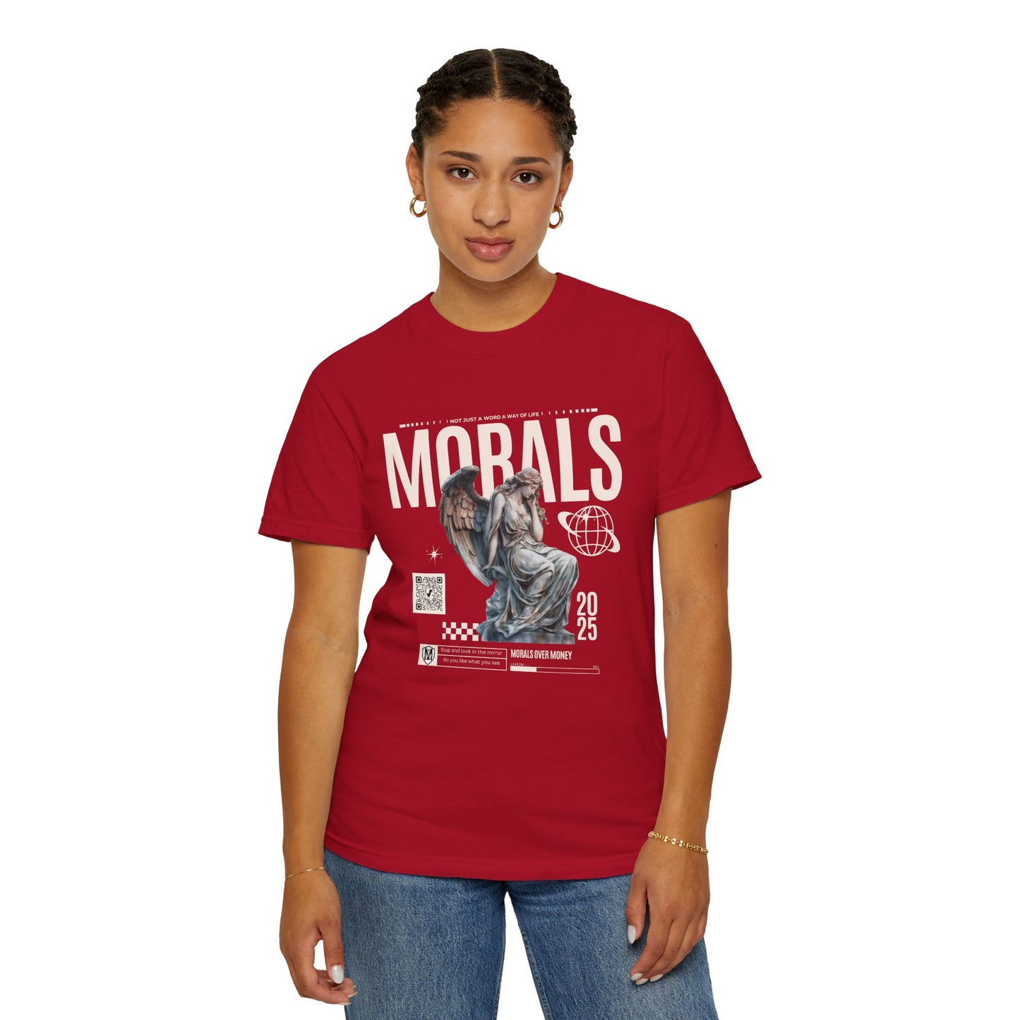 Garment-Dyed T-shirt - MORALS Print