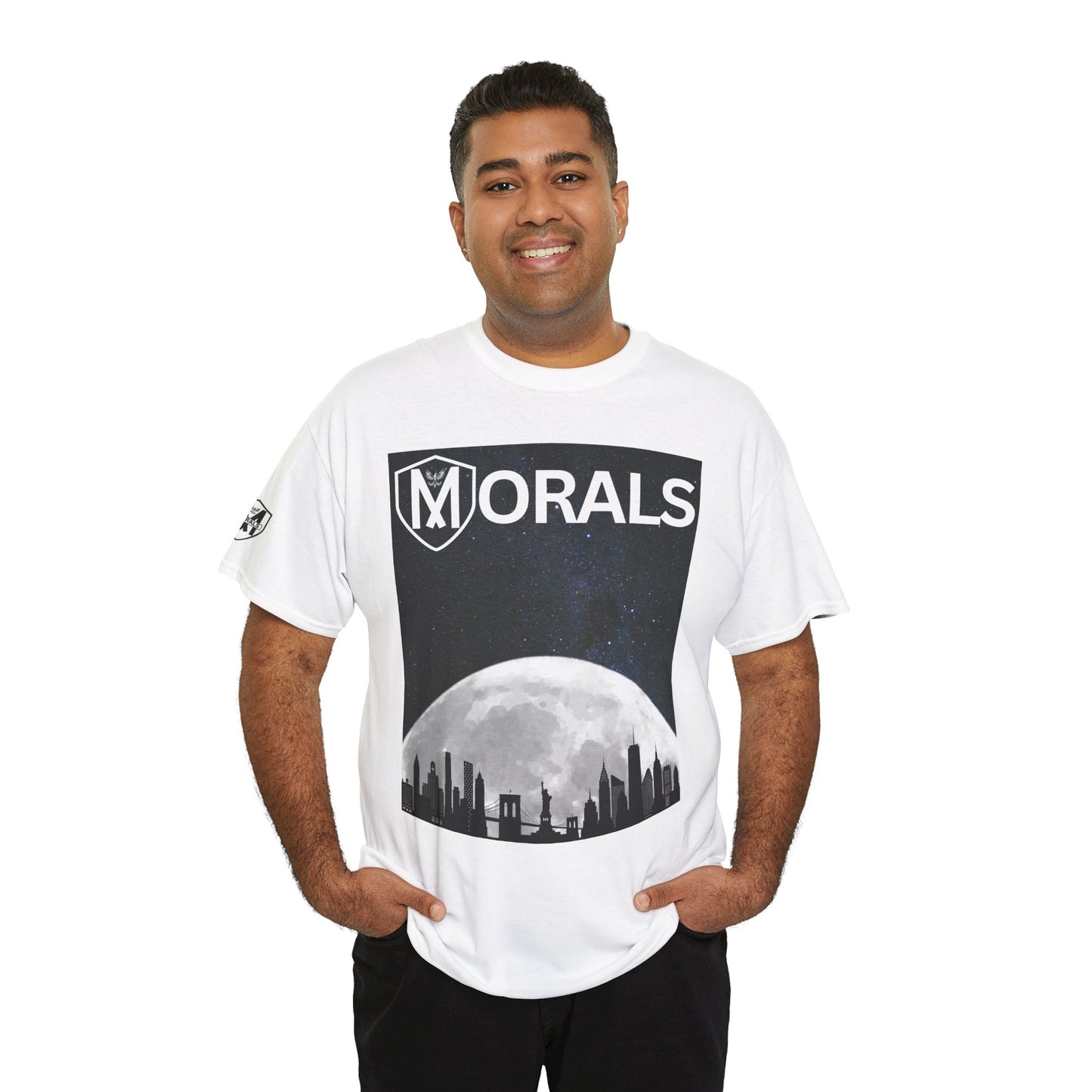 Morals NYC Skyline on the moon