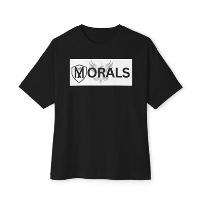 MORALS BOX LOGO Unisex Oversized Boxy Tee
