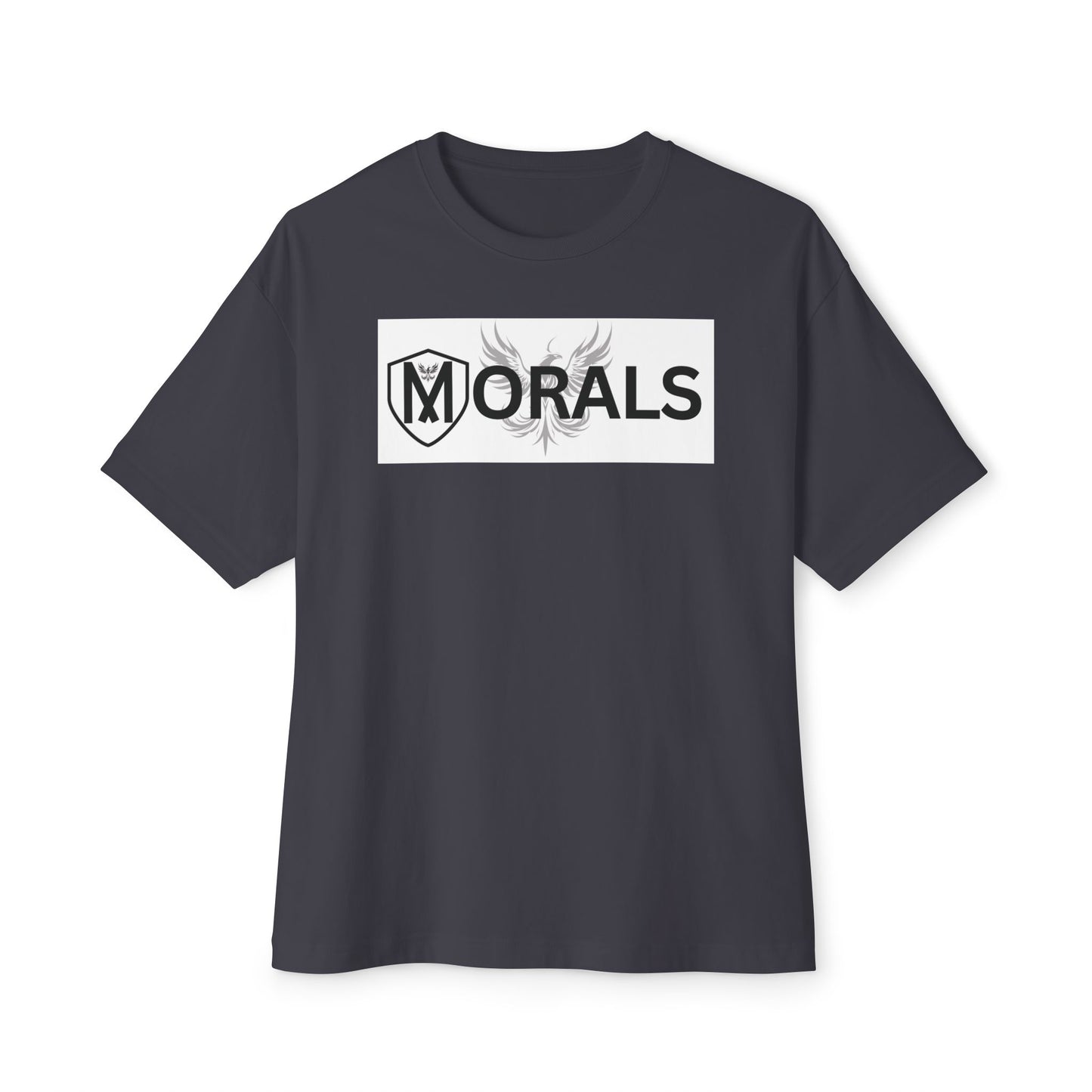 MORALS BOX LOGO Unisex Oversized Boxy Tee