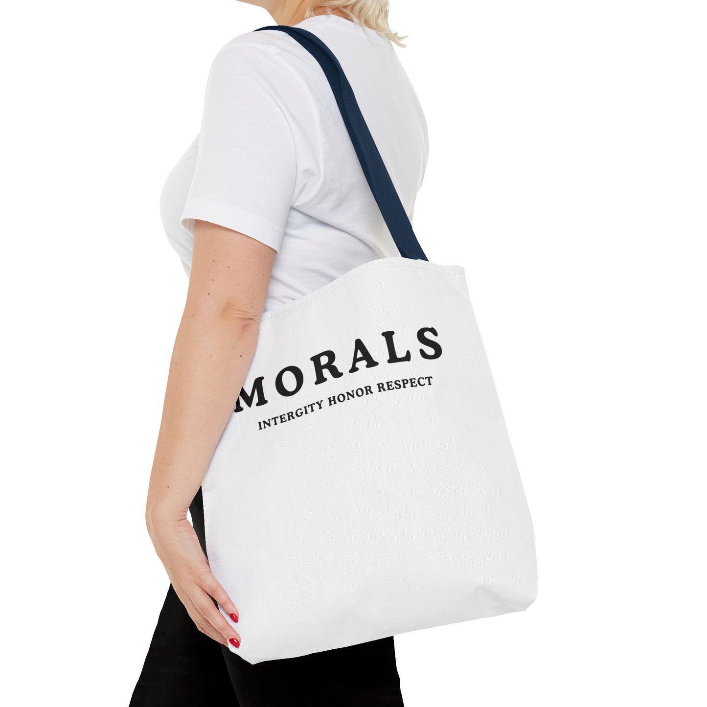 Morals Tote Bag - Integrity, Honor, Respect | Reusable Shopping Bag | Eco-Friendly Gift | Stylish Beach Bag | Thoughtful Present | [...]