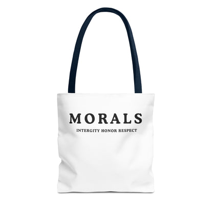 Morals Tote Bag - Integrity, Honor, Respect | Reusable Shopping Bag | Eco-Friendly Gift | Stylish Beach Bag | Thoughtful Present | [...]