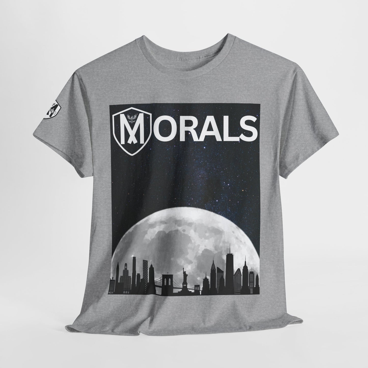 Morals NYC Skyline on the moon