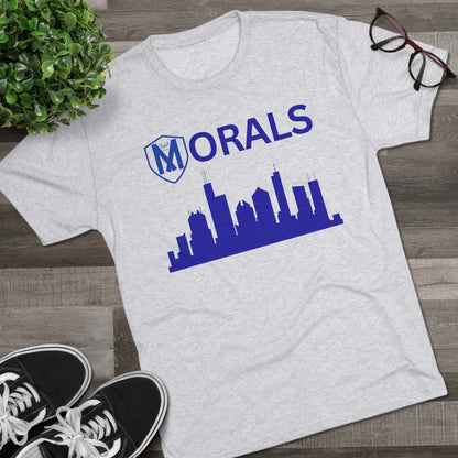 Chicago City Skyline Morals Tri-Blend T-Shirt