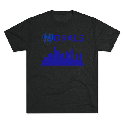 Chicago City Skyline Morals Tri-Blend T-Shirt