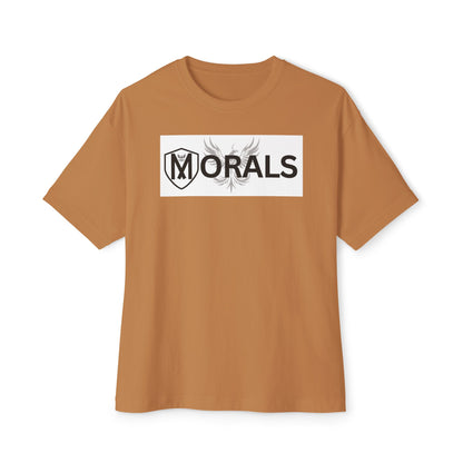 MORALS BOX LOGO Unisex Oversized Boxy Tee