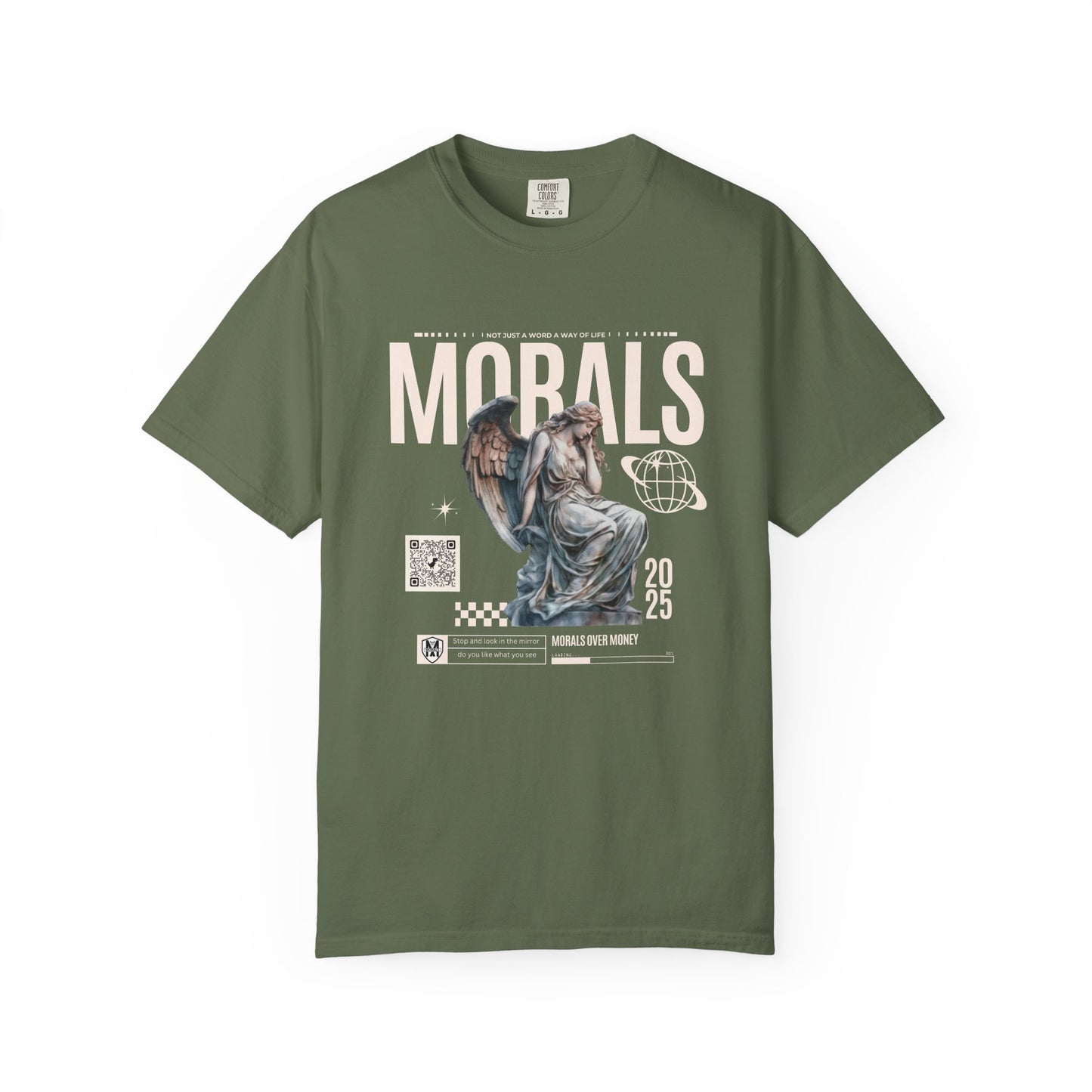 Garment-Dyed T-shirt - MORALS Print