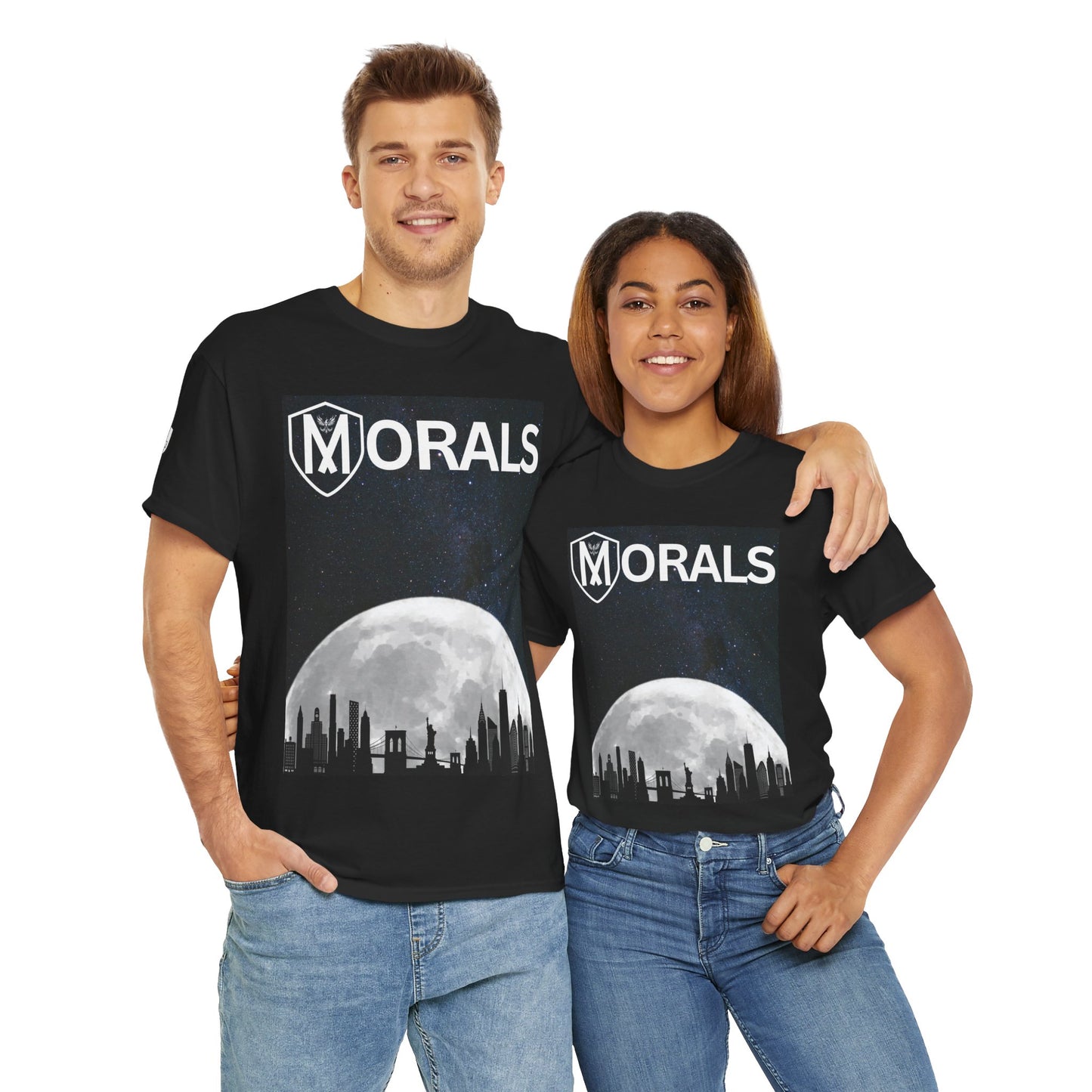 Morals NYC Skyline on the moon