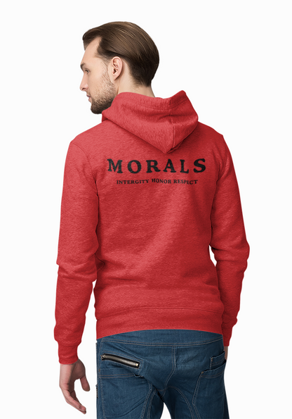 Morals Three-Panel Fleece Hoodie