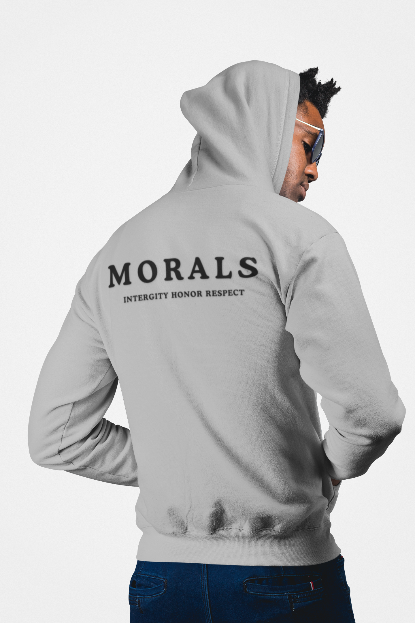 Morals Three-Panel Fleece Hoodie