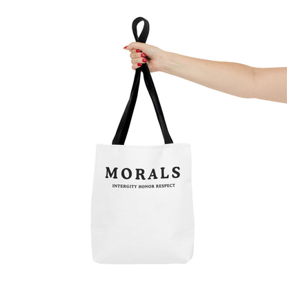 Morals Tote Bag - Integrity, Honor, Respect | Reusable Shopping Bag | Eco-Friendly Gift | Stylish Beach Bag | Thoughtful Present | [...]