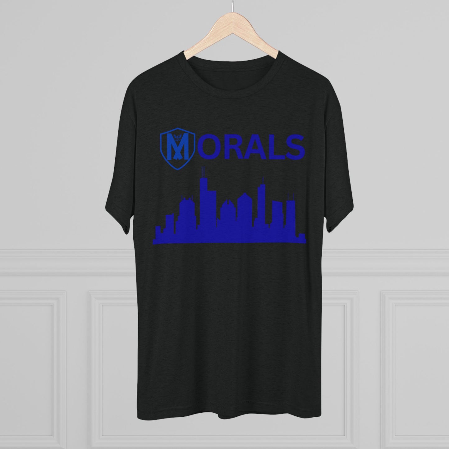 Chicago City Skyline Morals Tri-Blend T-Shirt