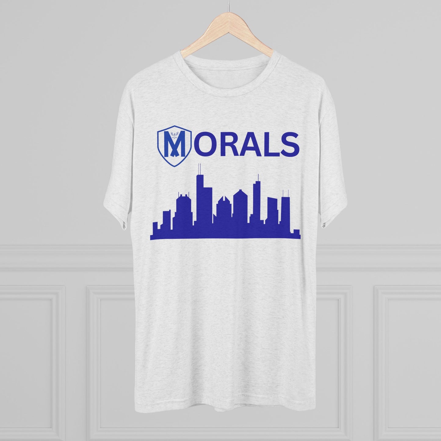 Chicago City Skyline Morals Tri-Blend T-Shirt