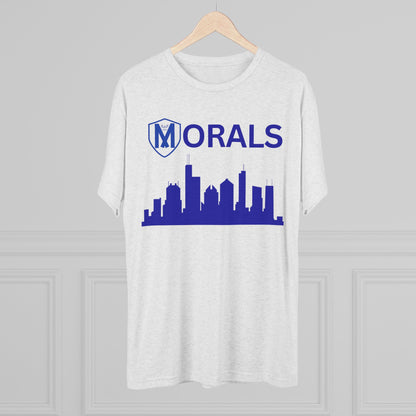 Chicago City Skyline Morals Tri-Blend T-Shirt