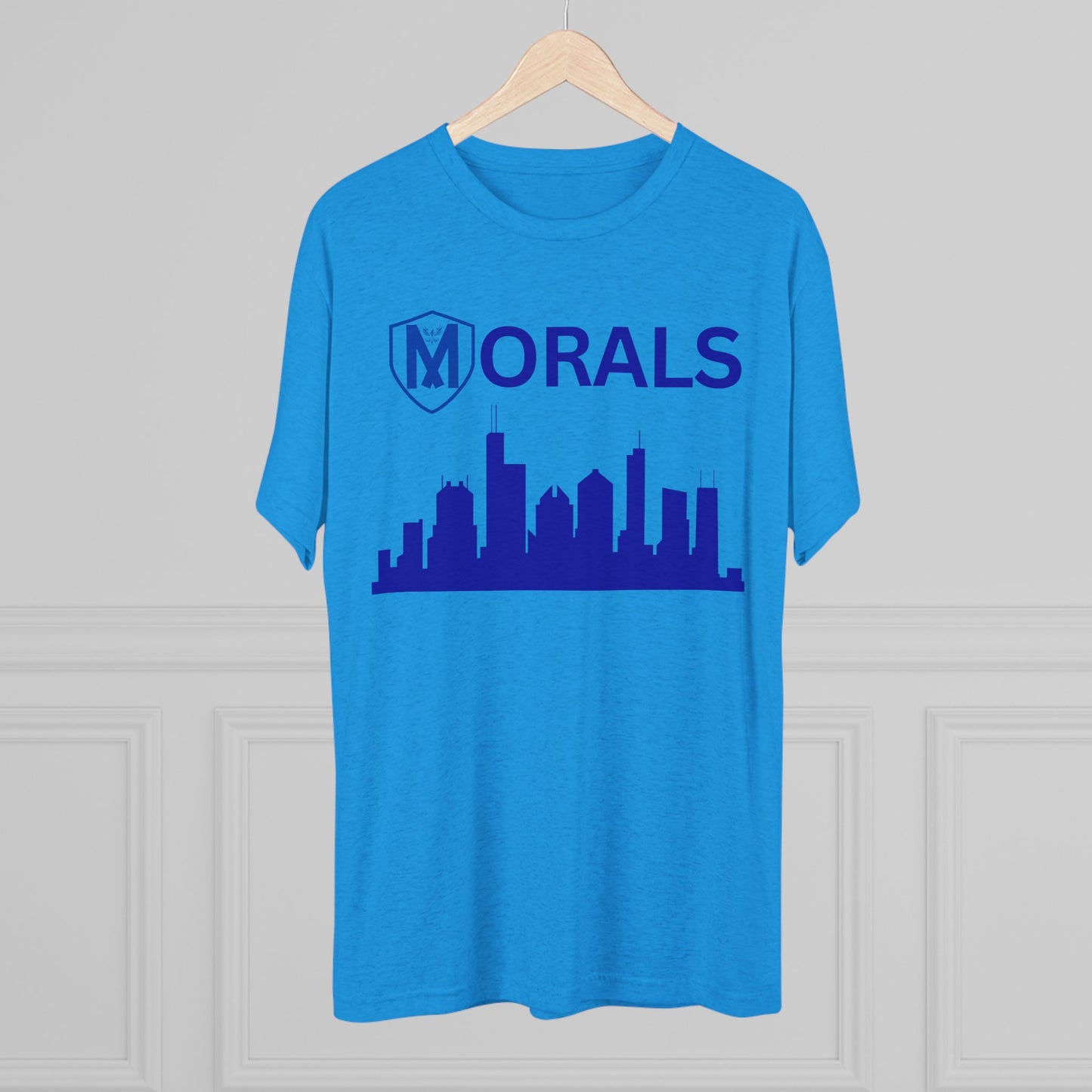 Chicago City Skyline Morals Tri-Blend T-Shirt