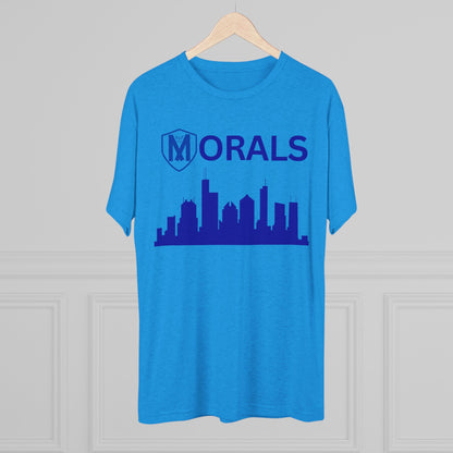 Chicago City Skyline Morals Tri-Blend T-Shirt
