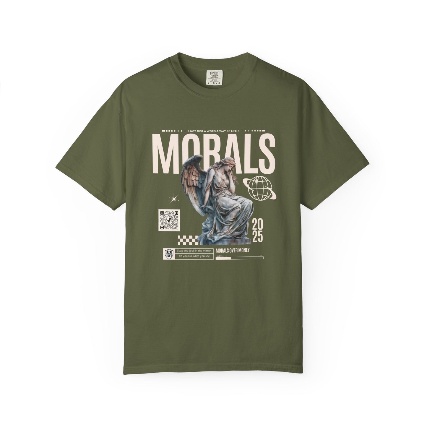 Garment-Dyed T-shirt - MORALS Print