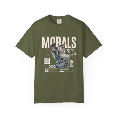 Garment-Dyed T-shirt - MORALS Print