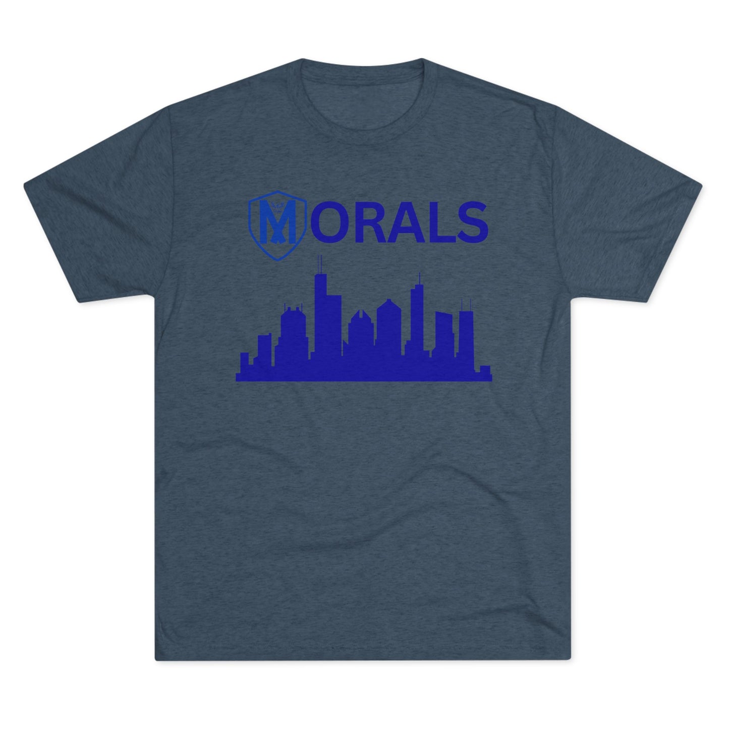 Chicago City Skyline Morals Tri-Blend T-Shirt