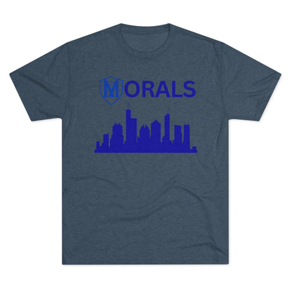 Chicago City Skyline Morals Tri-Blend T-Shirt