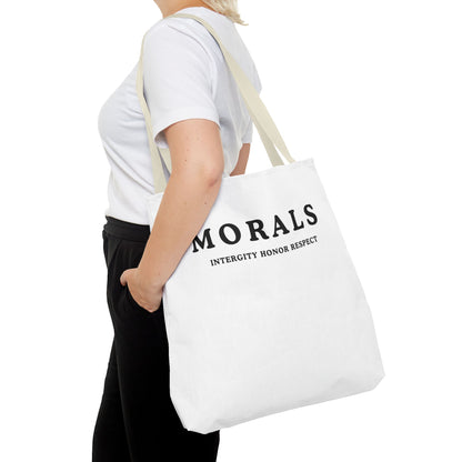 Morals Tote Bag - Integrity, Honor, Respect | Reusable Shopping Bag | Eco-Friendly Gift | Stylish Beach Bag | Thoughtful Present | [...]
