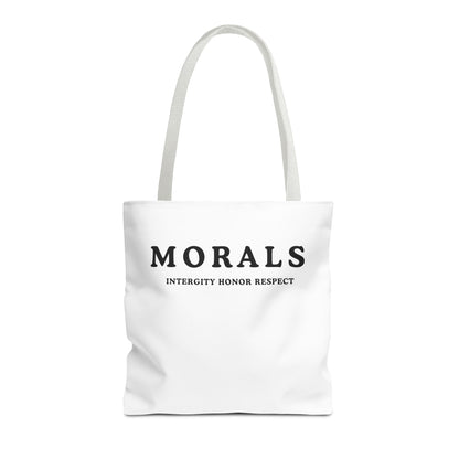 Morals Tote Bag - Integrity, Honor, Respect | Reusable Shopping Bag | Eco-Friendly Gift | Stylish Beach Bag | Thoughtful Present | [...]