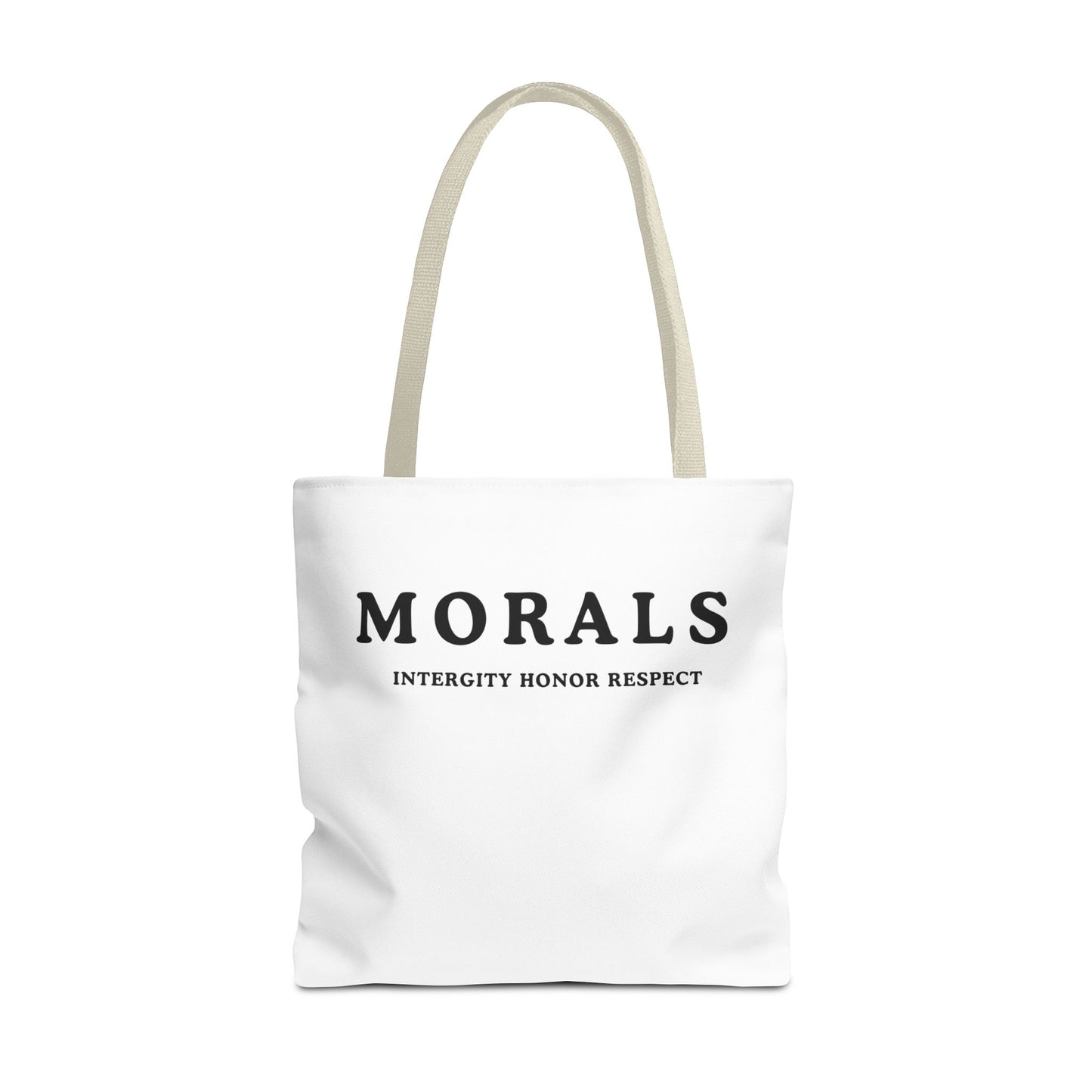 Morals Tote Bag - Integrity, Honor, Respect | Reusable Shopping Bag | Eco-Friendly Gift | Stylish Beach Bag | Thoughtful Present | [...]