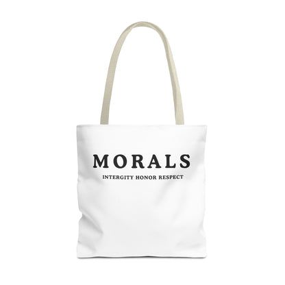 Morals Tote Bag - Integrity, Honor, Respect | Reusable Shopping Bag | Eco-Friendly Gift | Stylish Beach Bag | Thoughtful Present | [...]