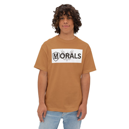 MORALS BOX LOGO Unisex Oversized Boxy Tee
