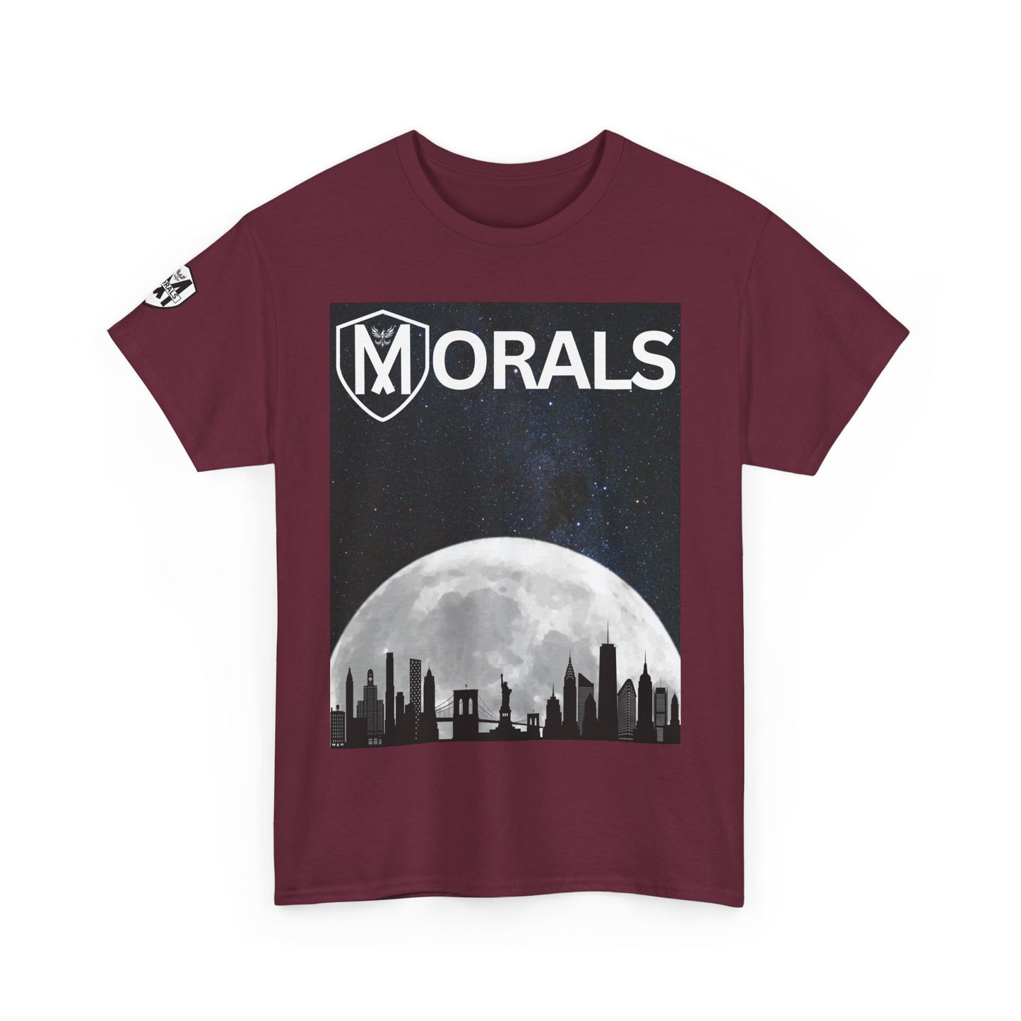 Morals NYC Skyline on the moon
