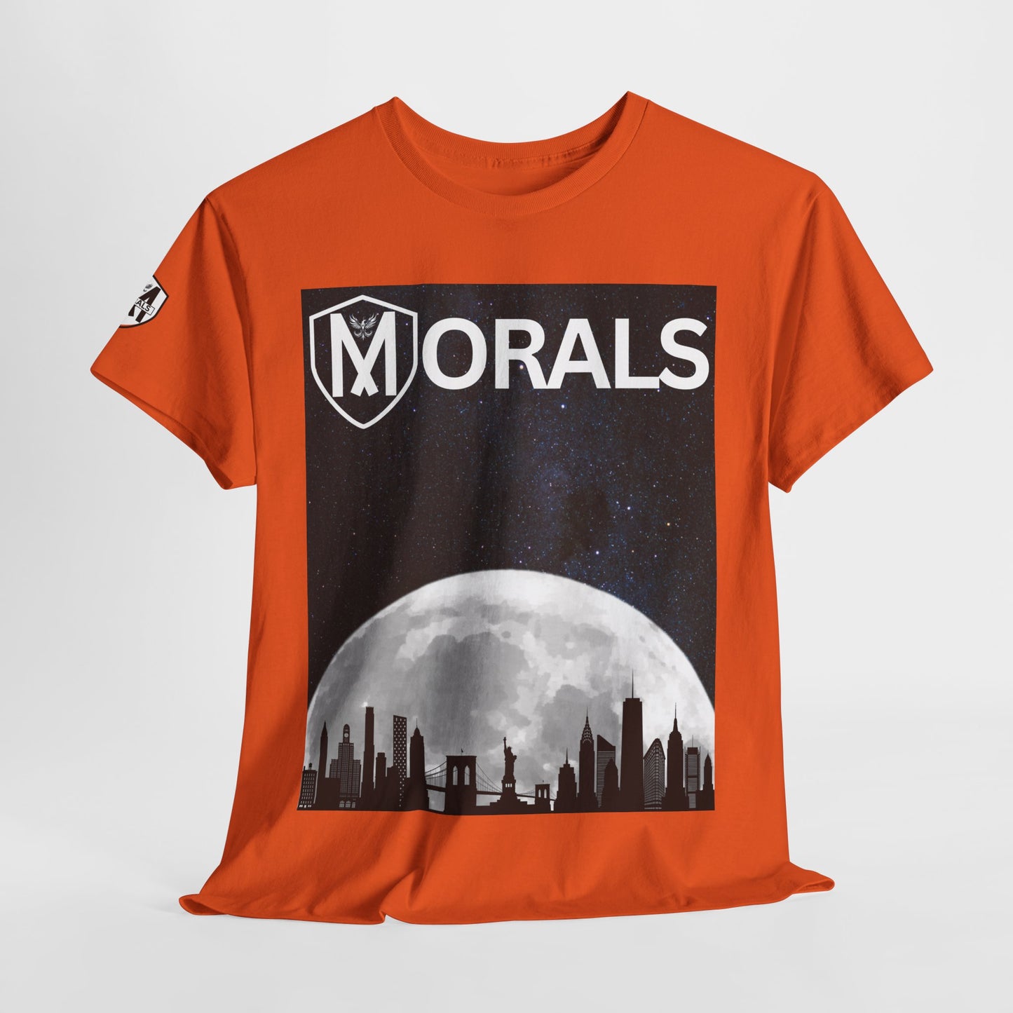 Morals NYC Skyline on the moon