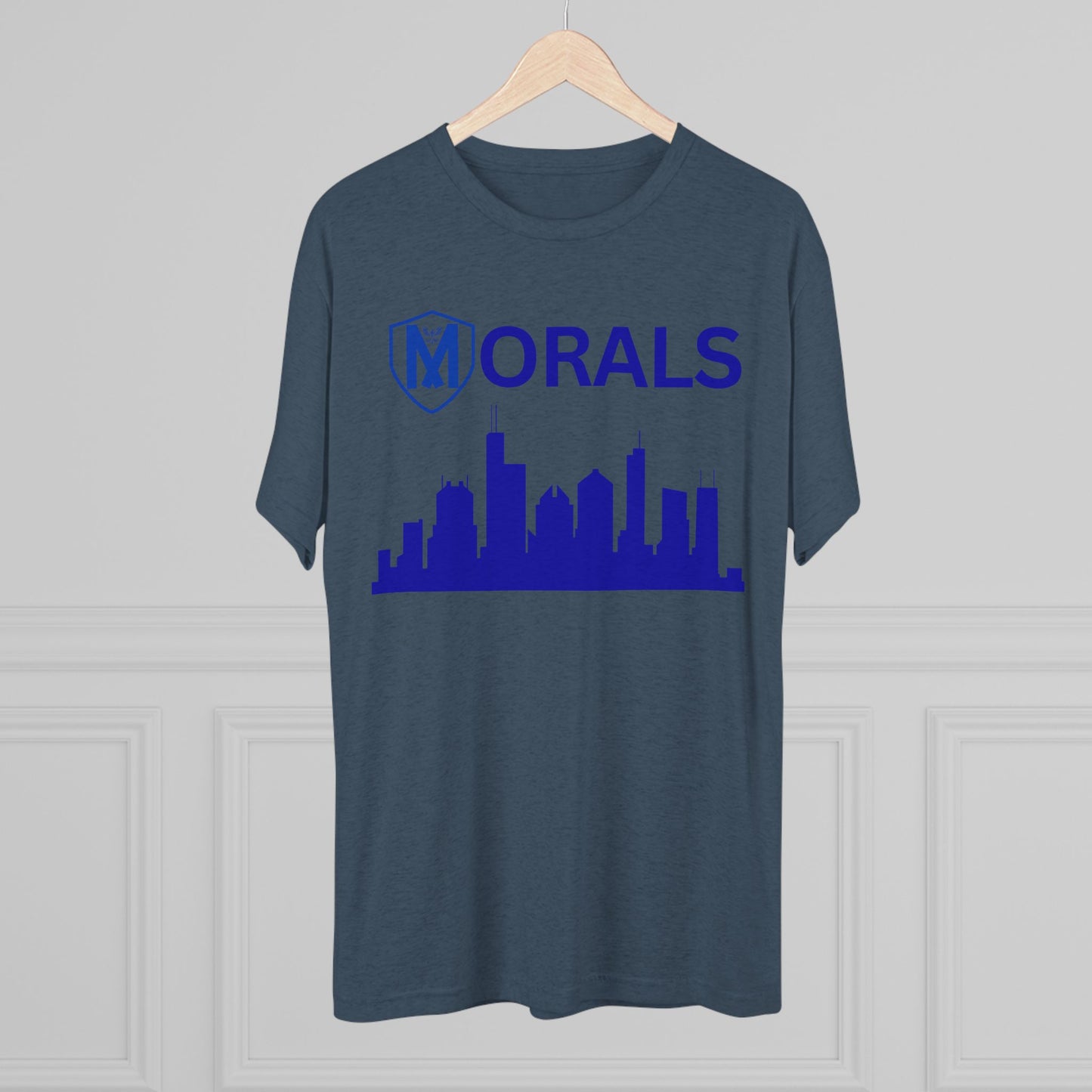 Chicago City Skyline Morals Tri-Blend T-Shirt