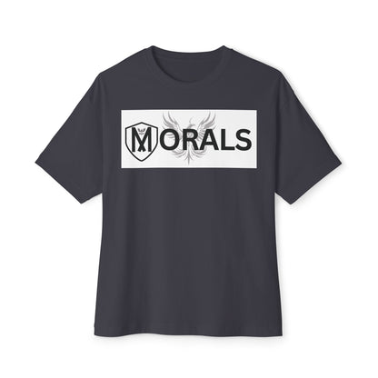 MORALS BOX LOGO Oversized Boxy T-Shirt