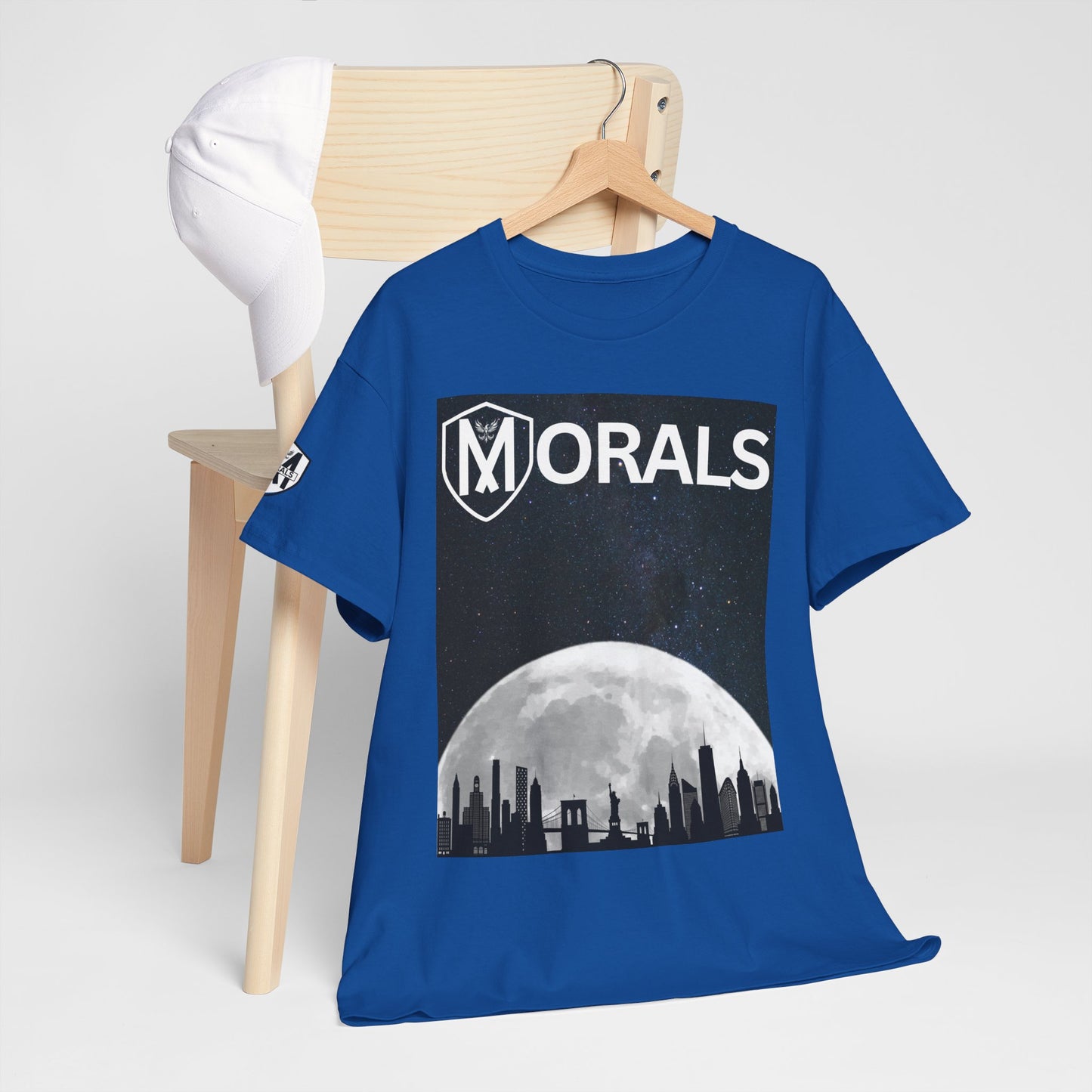 Morals NYC Skyline on the moon