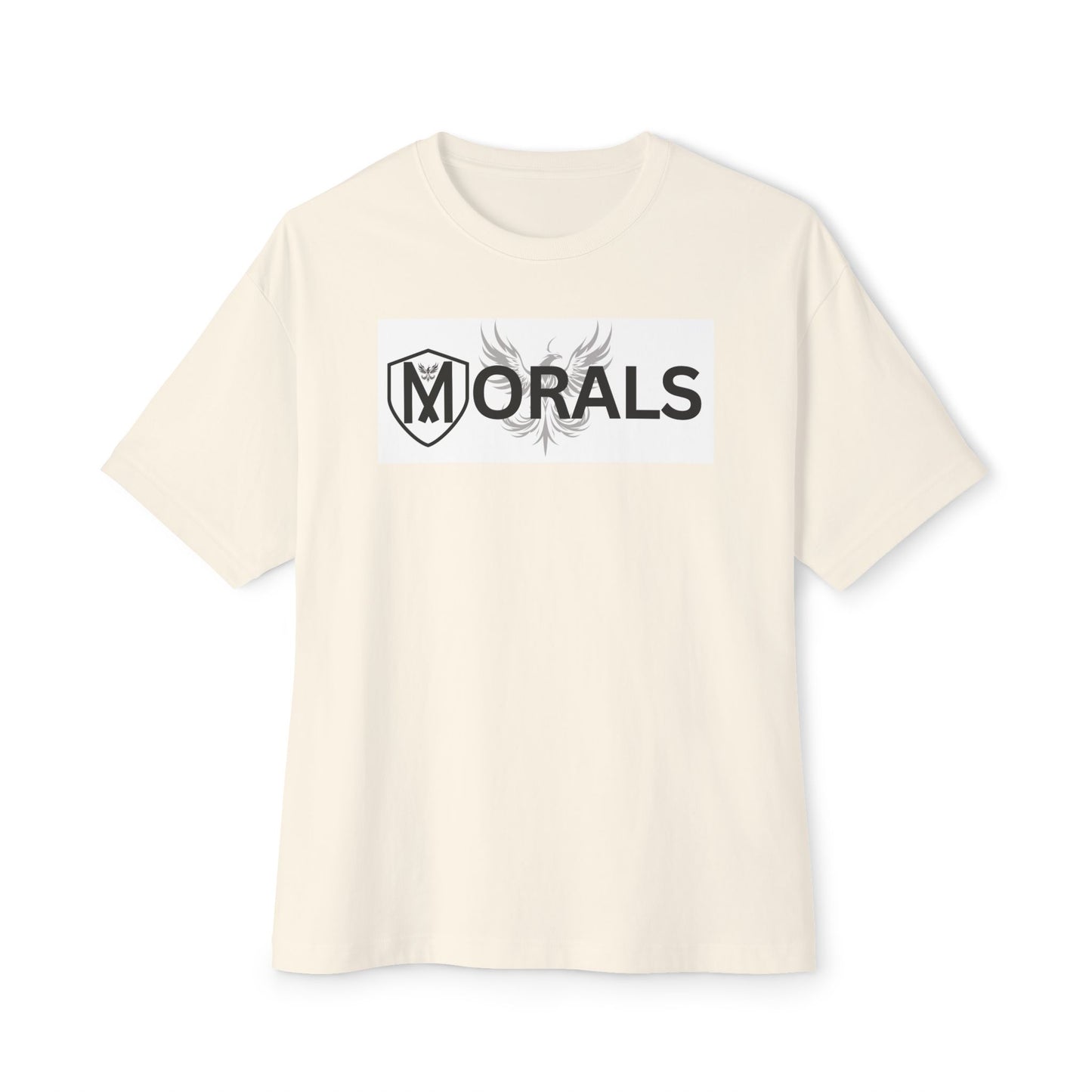 MORALS BOX LOGO Unisex Oversized Boxy Tee