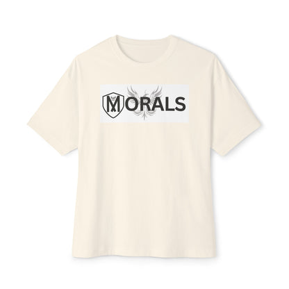 MORALS BOX LOGO Unisex Oversized Boxy Tee