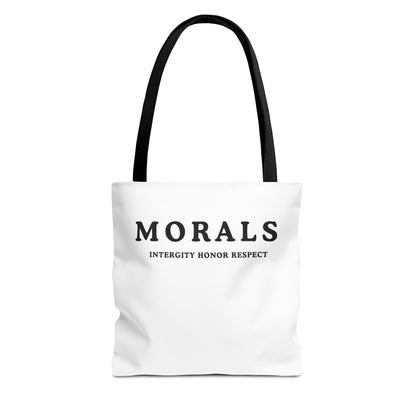 Morals Tote Bag - Integrity, Honor, Respect | Reusable Shopping Bag | Eco-Friendly Gift | Stylish Beach Bag | Thoughtful Present | [...]