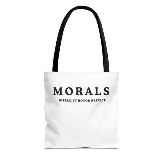 Morals Tote Bag - Integrity, Honor, Respect | Reusable Shopping Bag | Eco-Friendly Gift | Stylish Beach Bag | Thoughtful Present | [...]