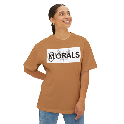 MORALS BOX LOGO Unisex Oversized Boxy Tee