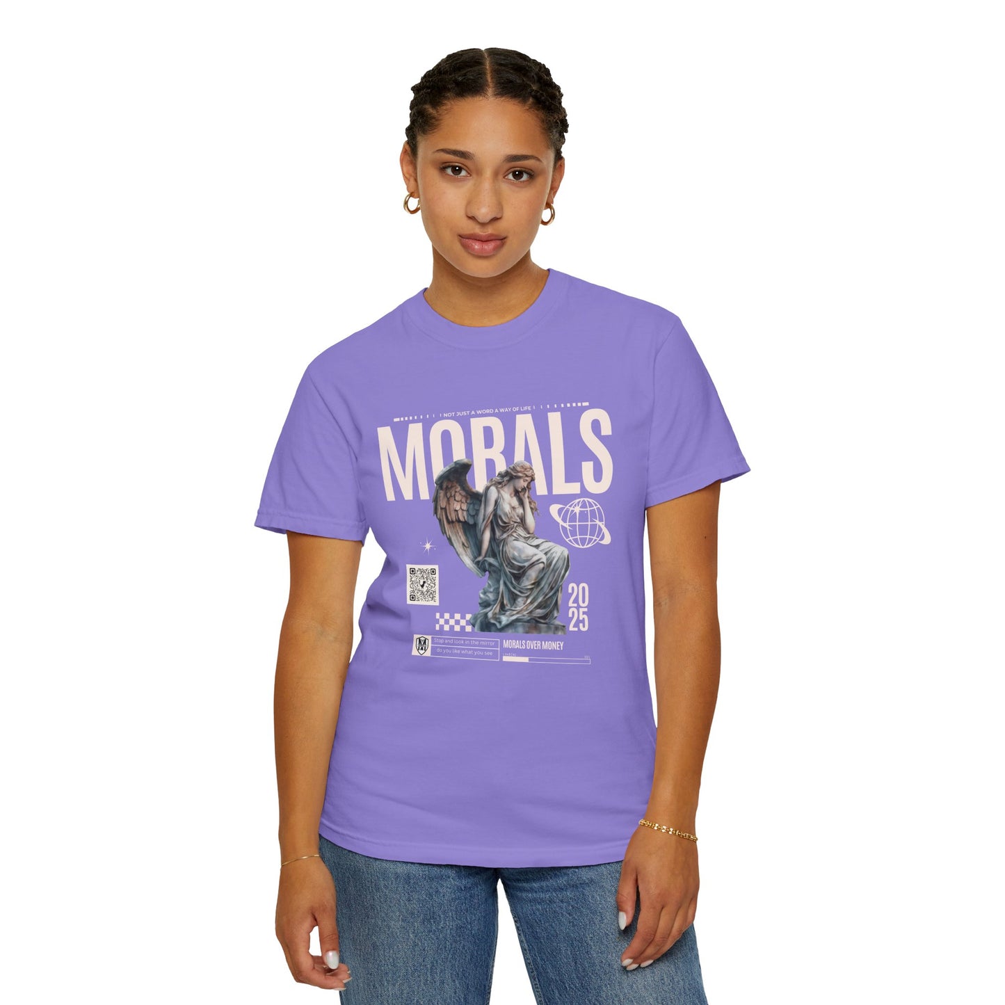 Garment-Dyed T-shirt - MORALS Print