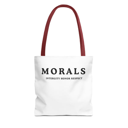 Morals Tote Bag - Integrity, Honor, Respect | Reusable Shopping Bag | Eco-Friendly Gift | Stylish Beach Bag | Thoughtful Present | [...]