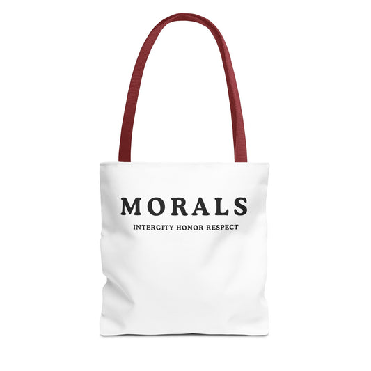 Morals Tote Bag - Integrity, Honor, Respect | Reusable Shopping Bag | Eco-Friendly Gift | Stylish Beach Bag | Thoughtful Present | [...]