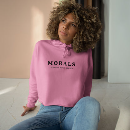 MORALS IHR  Crop Hoodie