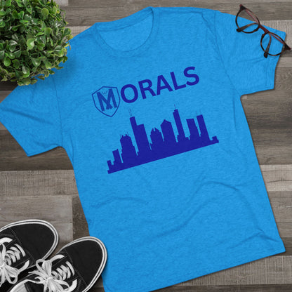 Chicago City Skyline Morals Tri-Blend T-Shirt