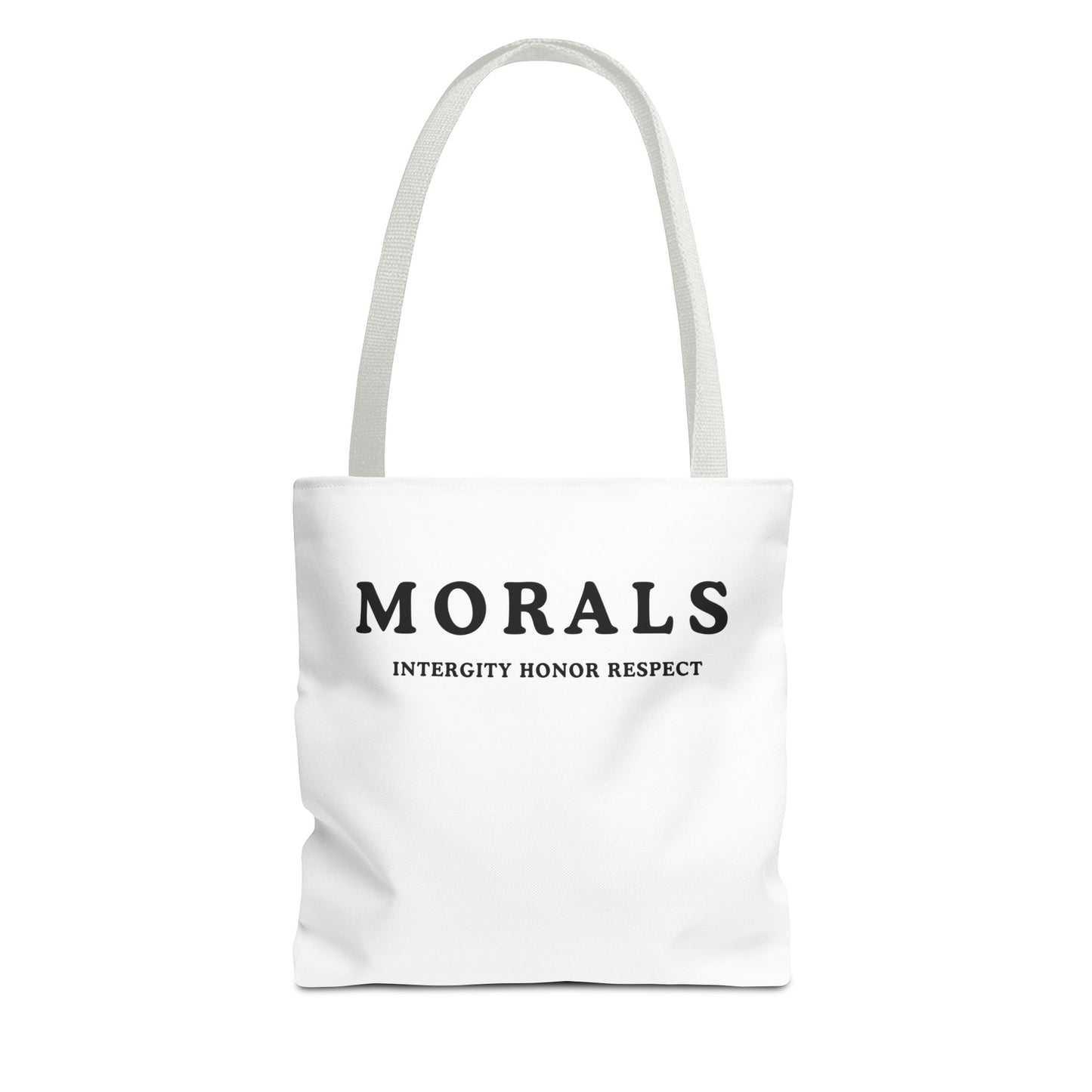 Morals Tote Bag - Integrity, Honor, Respect | Reusable Shopping Bag | Eco-Friendly Gift | Stylish Beach Bag | Thoughtful Present | [...]
