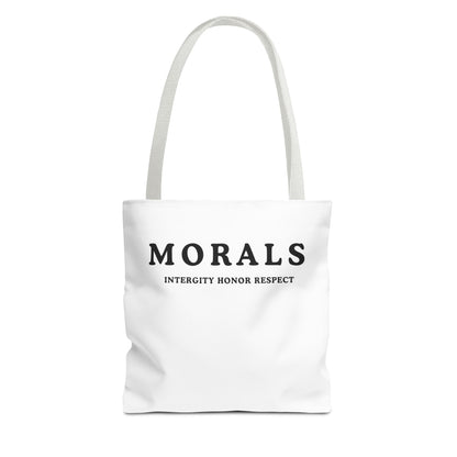 Morals Tote Bag - Integrity, Honor, Respect | Reusable Shopping Bag | Eco-Friendly Gift | Stylish Beach Bag | Thoughtful Present | [...]