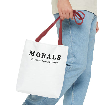 Morals Tote Bag - Integrity, Honor, Respect | Reusable Shopping Bag | Eco-Friendly Gift | Stylish Beach Bag | Thoughtful Present | [...]