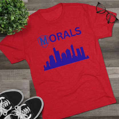 Chicago City Skyline Morals Tri-Blend T-Shirt