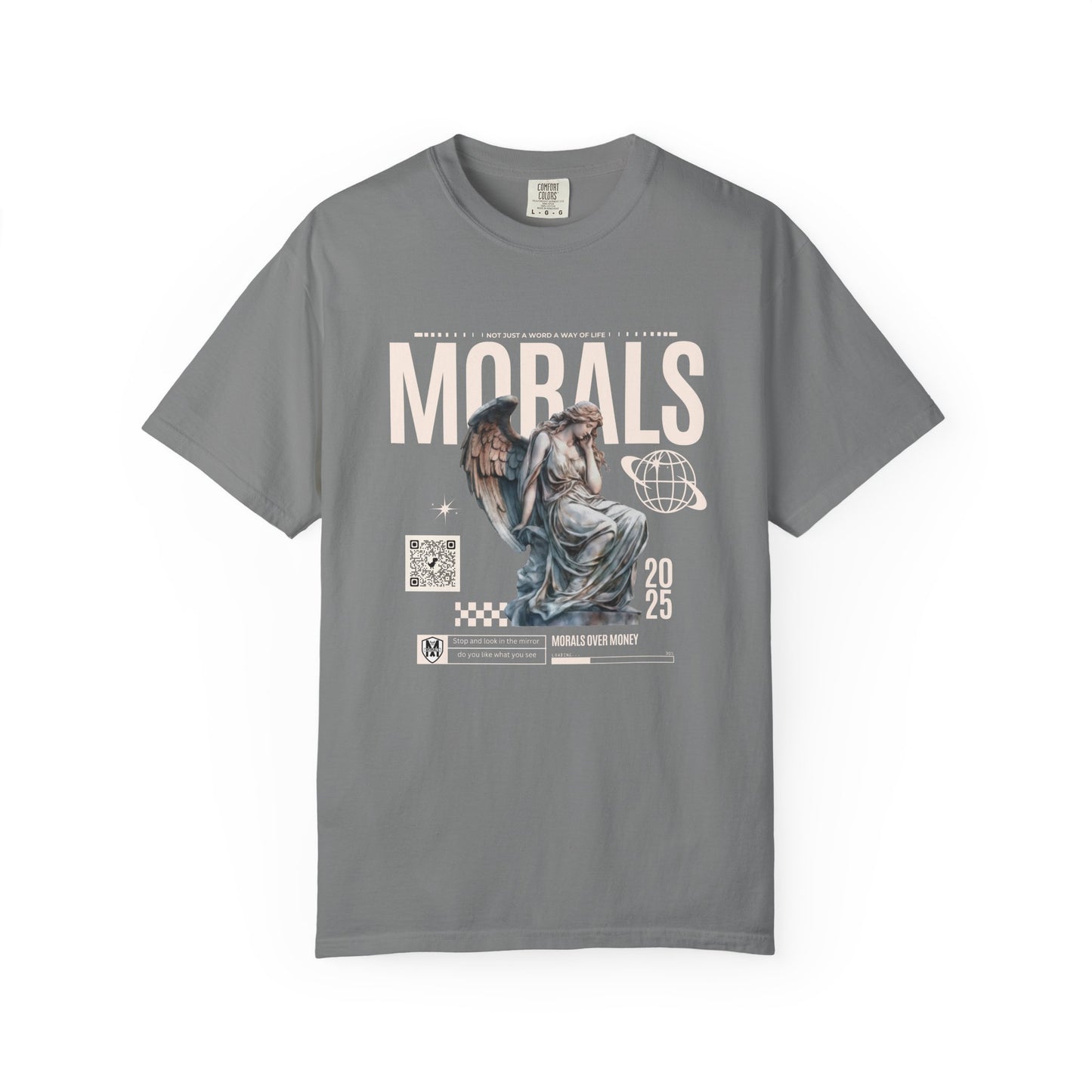Garment-Dyed T-shirt - MORALS Print