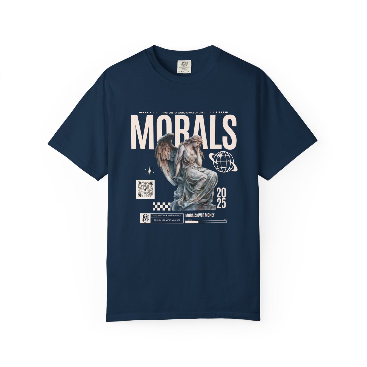 Garment-Dyed T-shirt - MORALS Print